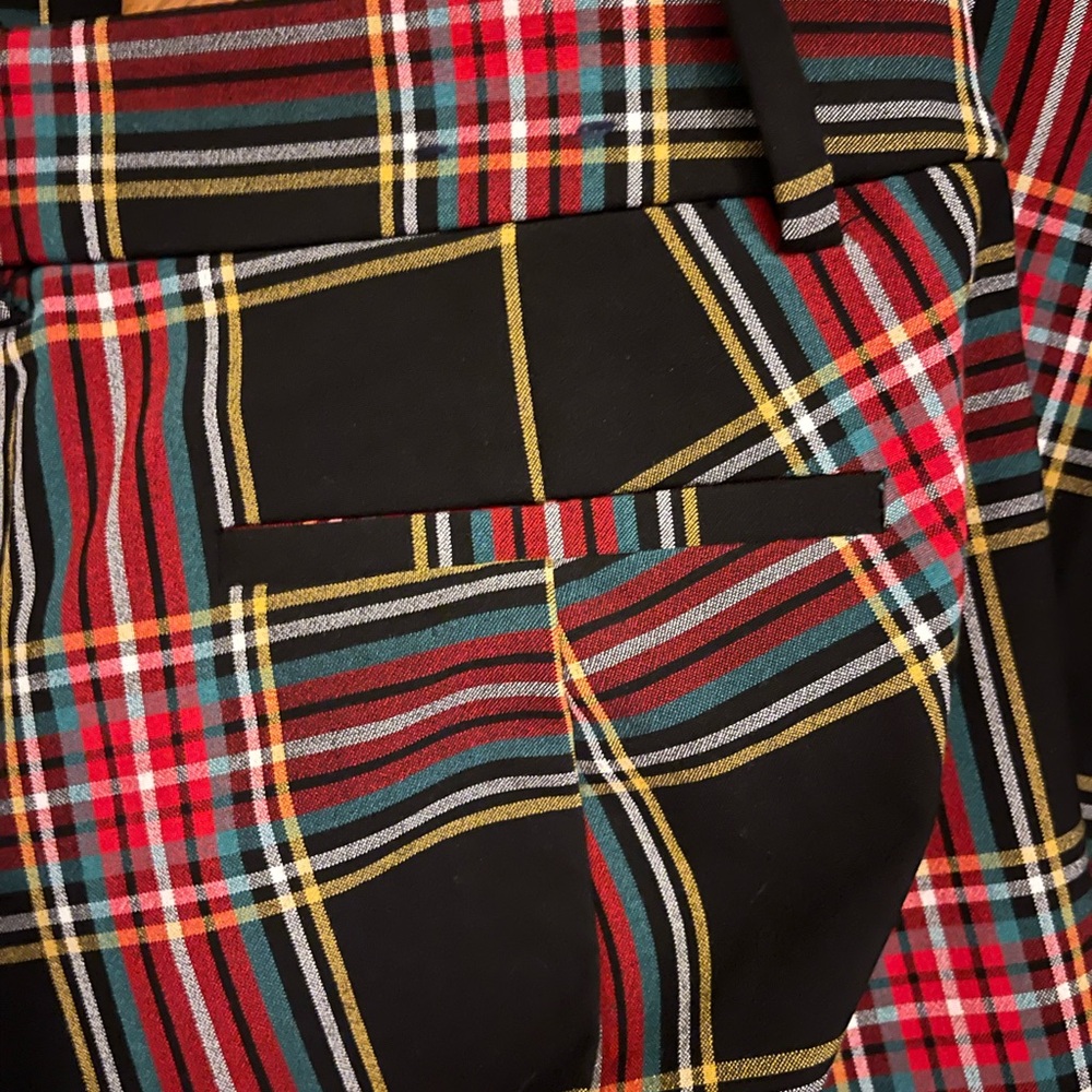 J Crew Ruby Tartan Plaid Pants size 4 - Picture 9 of 10